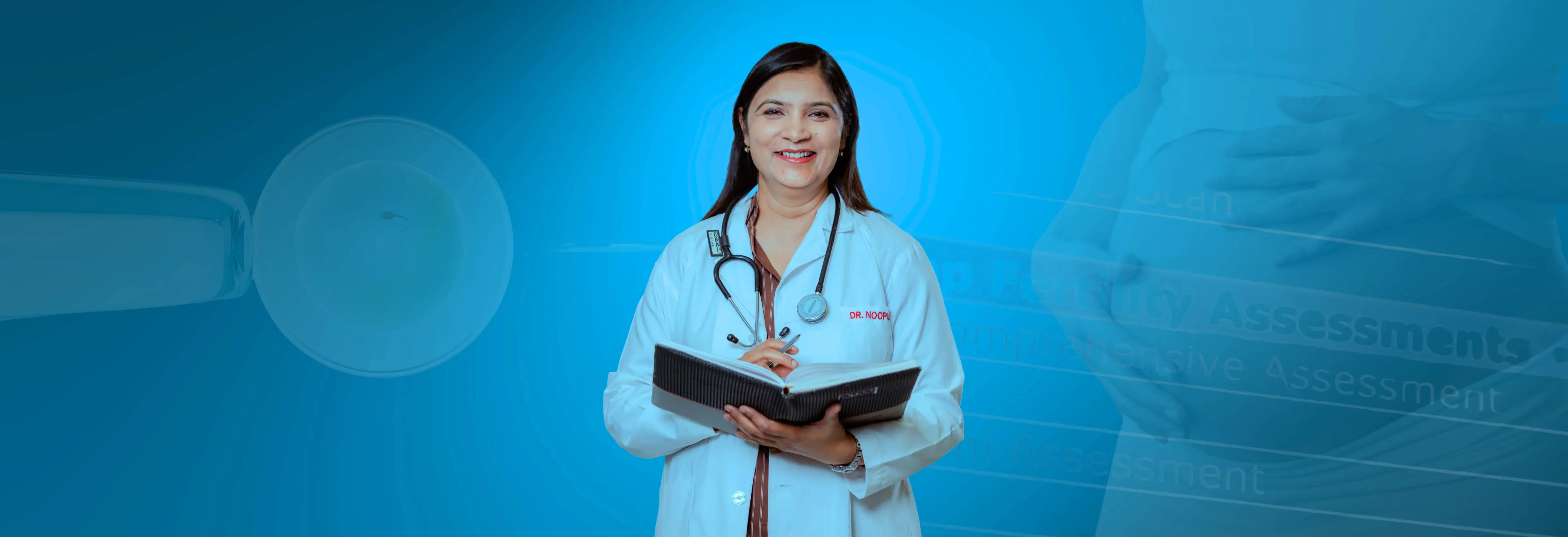 IVF Simplified banner with slogan Precise Affordable, Best IVF in Lucknow